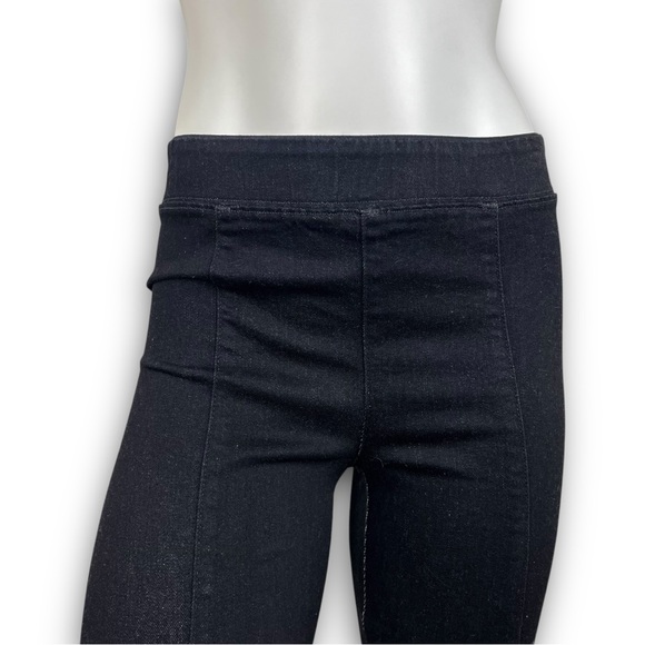 HELMUT LANG Pull On Crop Flare Black Neutral Minimalist Y2k Jeggings Goth Boho - Picture 4 of 12